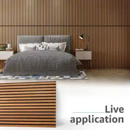 Dark Oak Slat MDF Acoustic… — Photo 2