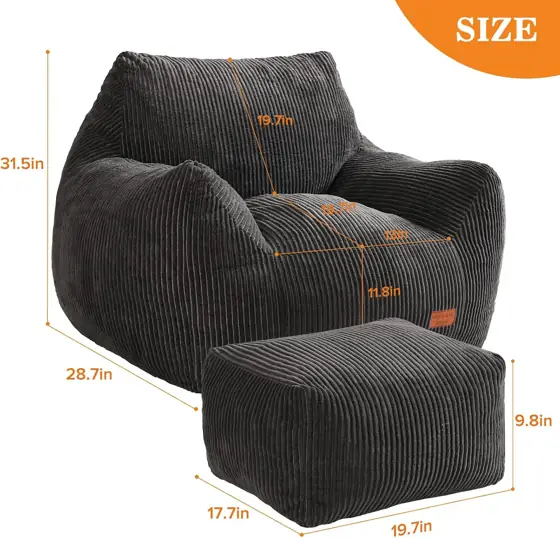 Big Bean Bag Chair for… — Photo 2