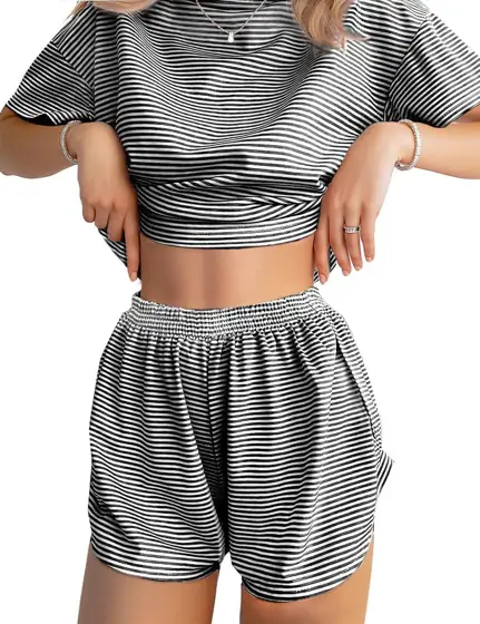 JUSTFASHIONNOW Pajama Shorts Set for… — Photo 1
