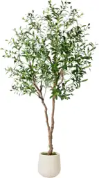 6ft Faux Olive Tree with… — Photo 1