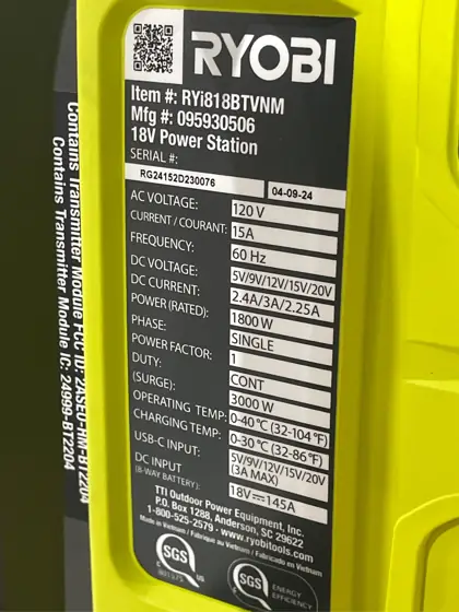 ONE+ 1800-Watt Power Station Inverter,… — Photo 4