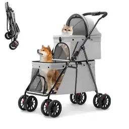 Double Pet Stroller for Medium/Small… — Photo 1
