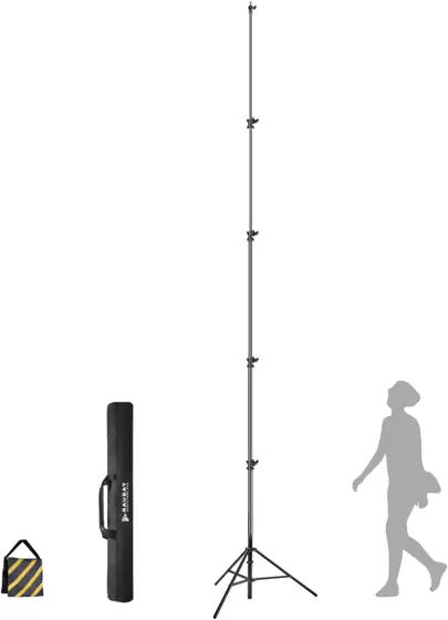 RAUBAY 16ft Tall Tripod Stand,… — Photo 1