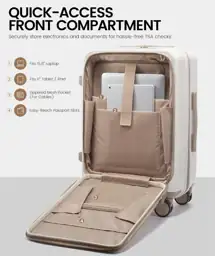 LOVEVOOK Carry-On Luggage 22x14x9, Airline… — Photo 2
