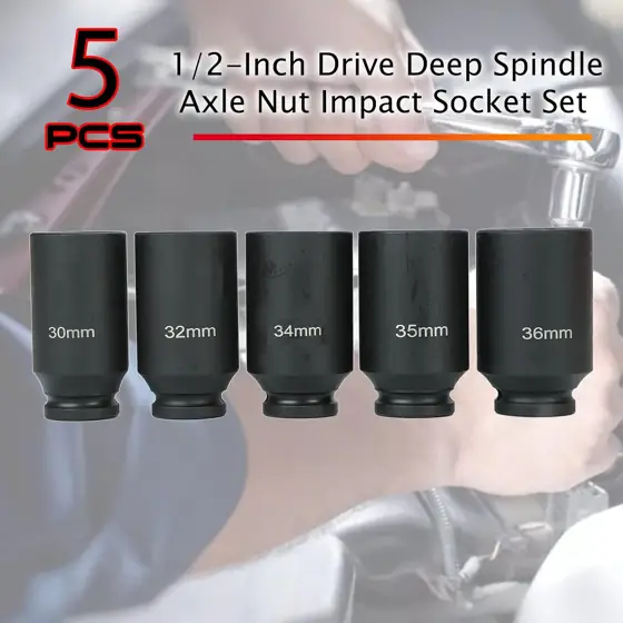 5PCS 1/2 Inch Drive Deep… — Photo 2