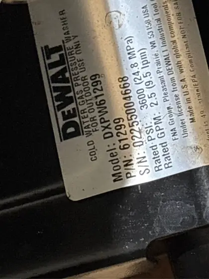 DEWALT 3600 PSI 2.5 GPM… — Photo 5