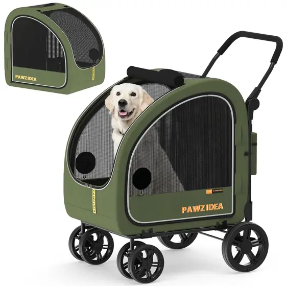 PAWZIDEA 3-in-1 Large Dog Stroller… — Photo 1