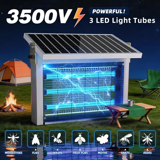 Powerful Big Solar Bug Zapper… — Photo 2