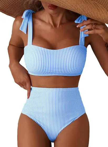 Herseas Women's Tie Shoulder Bikini… — Photo 1