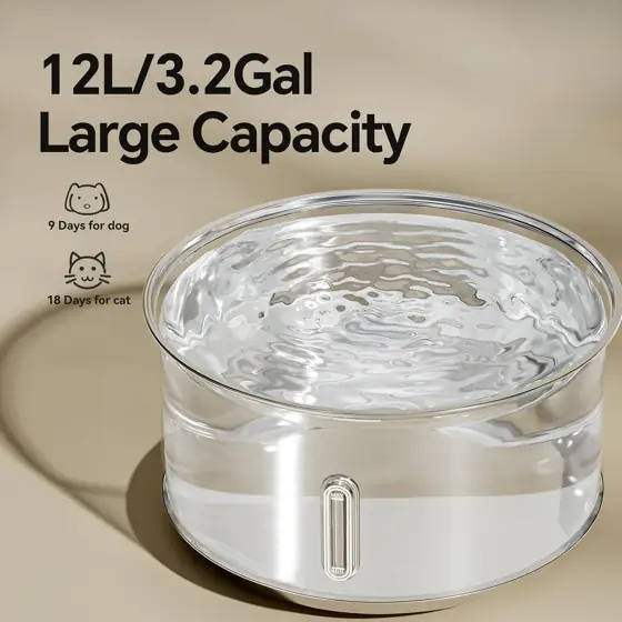 Cordless Dog Water Fountain, 12L/3.2… — Photo 2