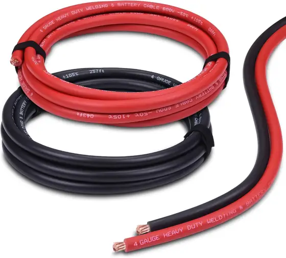 4 Gauge Battery Cable, 10ft… — Photo 1