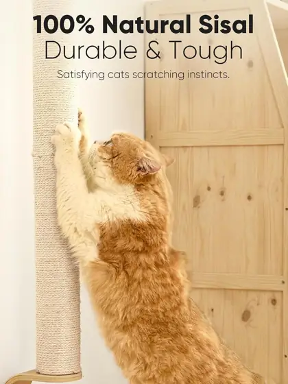 FUKUMARU Cat Wall Scratcher, 60"… — Photo 2