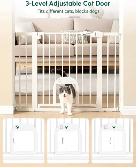 Babelio Dog Gate with Adjustable… — Photo 2