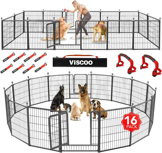 VISCOO Dog Playpen Outdoor, 16… — Photo 1