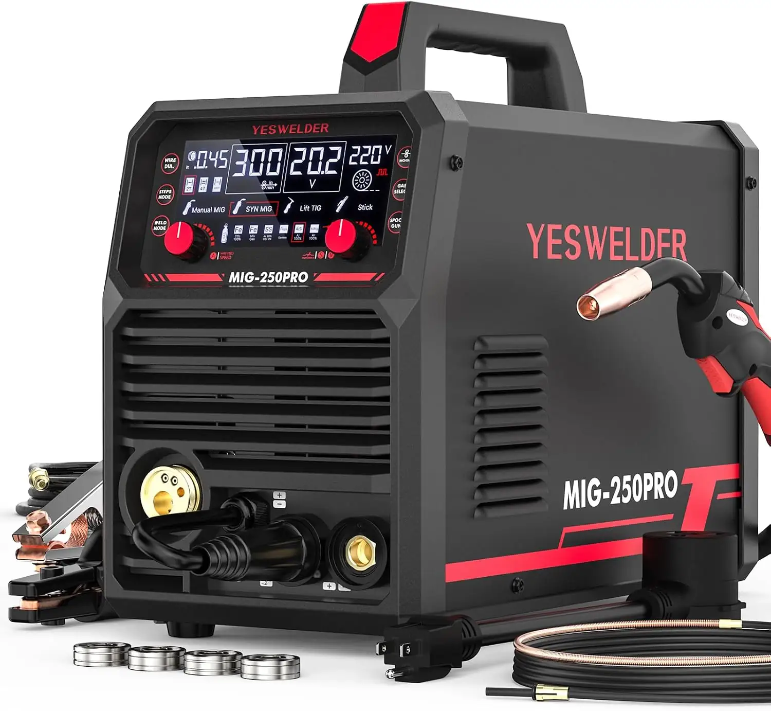 YESWELDER 250A MIG Welder, 110V/220V… — Photo 1