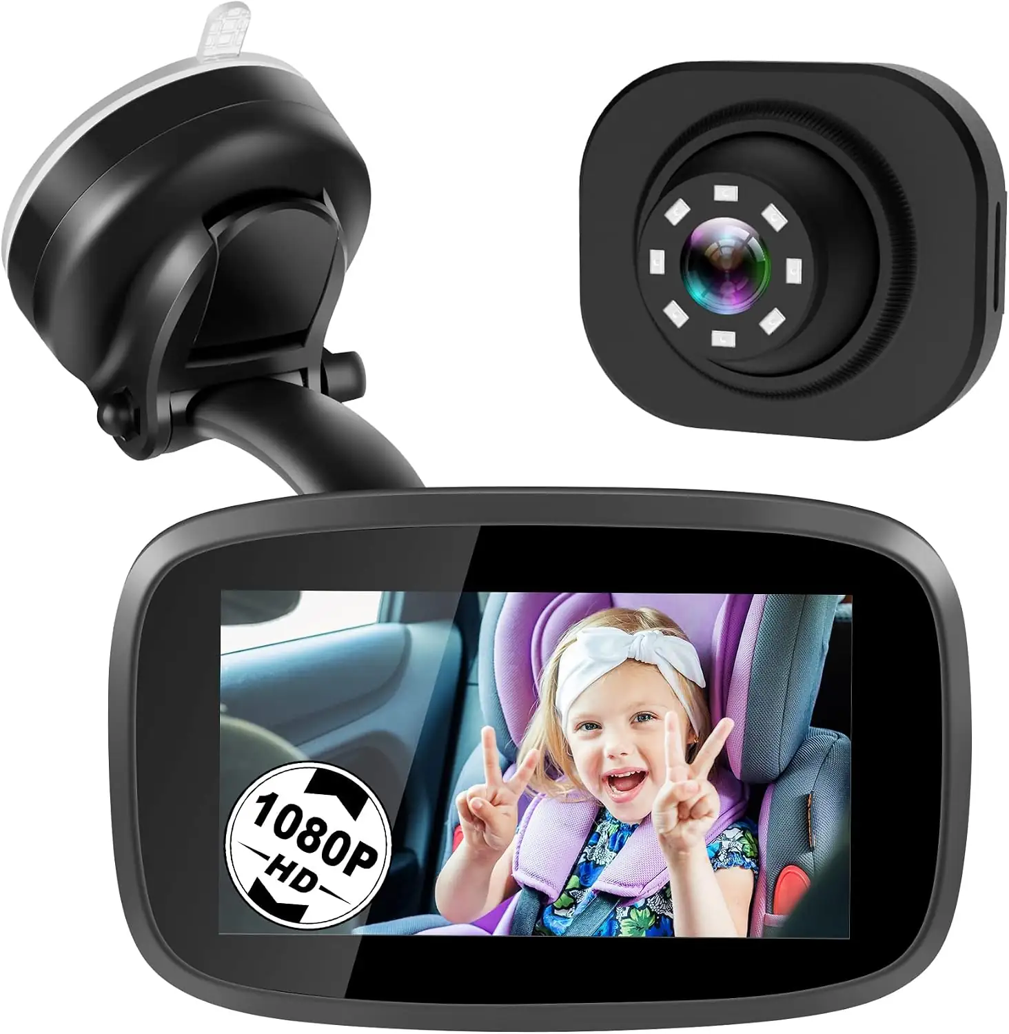 Shybaby 1080P Baby Car Mirror… — Photo 1