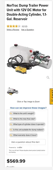 Dump Trailer Power Unit with… — Photo 1