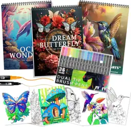 3Pcs Adult Coloring Book for… — Photo 1