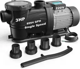 3HP In/Above Ground Pool Pump,… — Photo 1