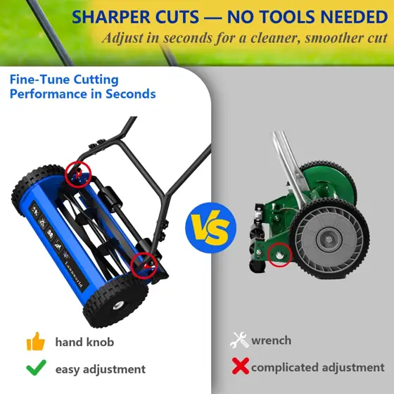 14-Inch Reel Lawn Mower with… — Photo 2
