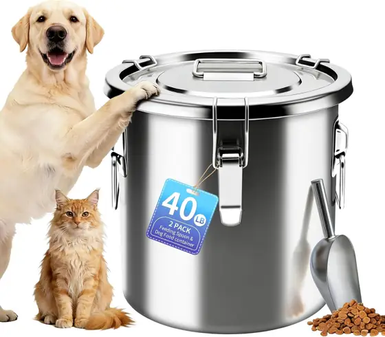 40 lb Stainless Steel Dog… — Photo 1