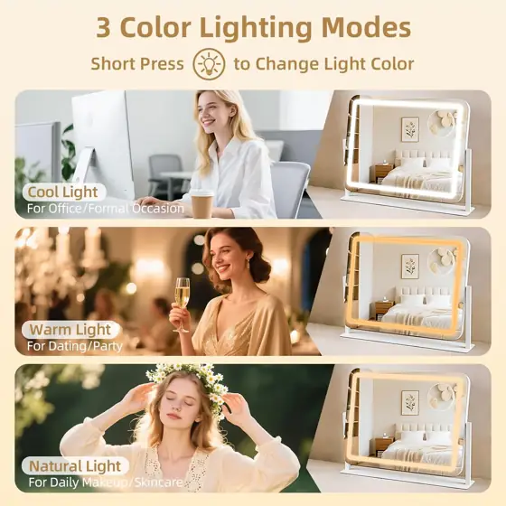 Vanity Mirror with Lights 22x17,… — Photo 2