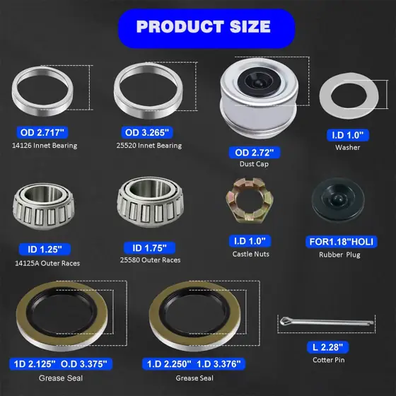 25580 14125A Trailer Axle Hub… — Photo 2