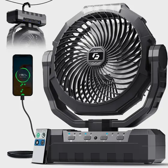 FRIZCOL 3-in-1 Camping Fan, Portable… — Photo 1