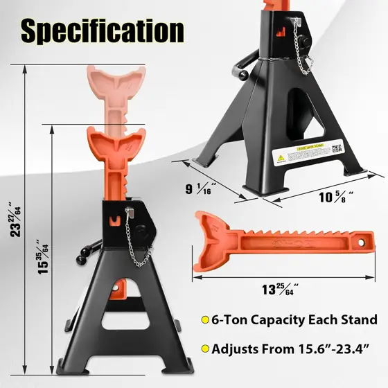 YATOINTO 6 Ton Jack Stands,… — Photo 2