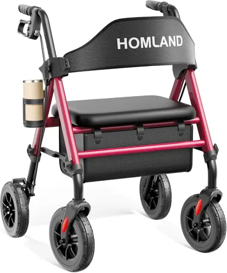 HOMLAND Foldable Rollator Walkers for… — Photo 1