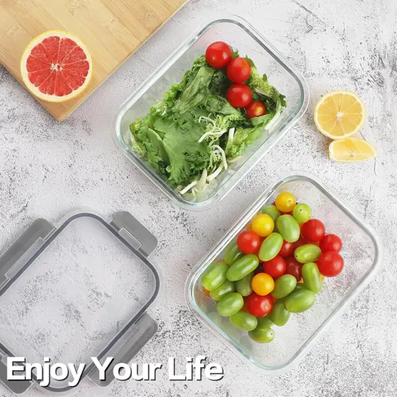 HOMBERKING 24pc Borosilicate Glass Food… — Photo 2