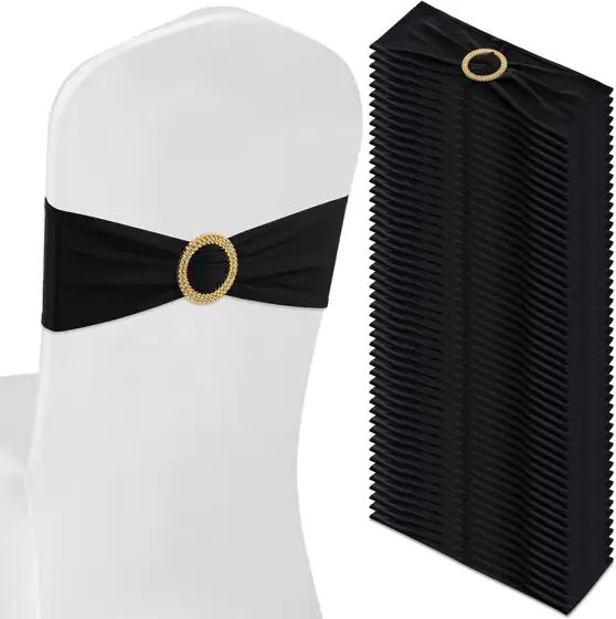 50 Pcs Spandex Chair Sashes… — Photo 1