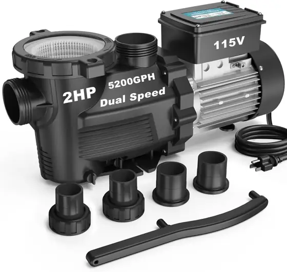 2HP In/Above Ground Pool Pump,… — Photo 1