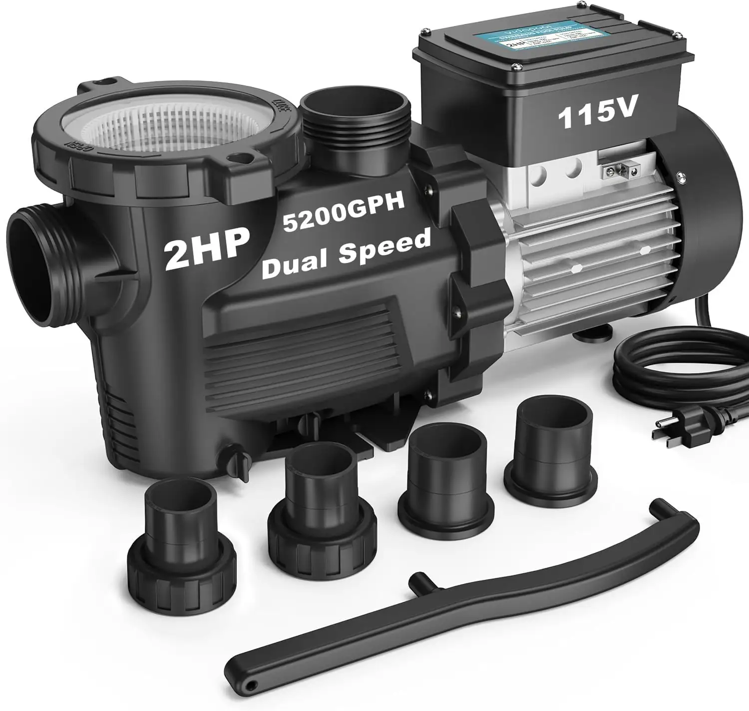 2HP In/Above Ground Pool Pump,… — Photo 1