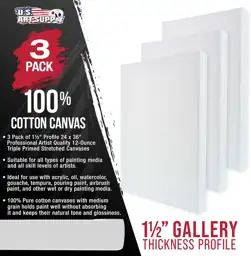 U.S. Art Supply 24"x36" Stretched… — Photo 2