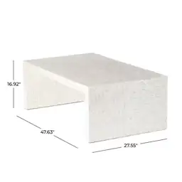48 in. Cream Rectangle Capiz… — Photo 2