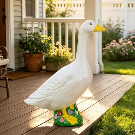23-Inch Porch Goose Statue -… — Photo 1