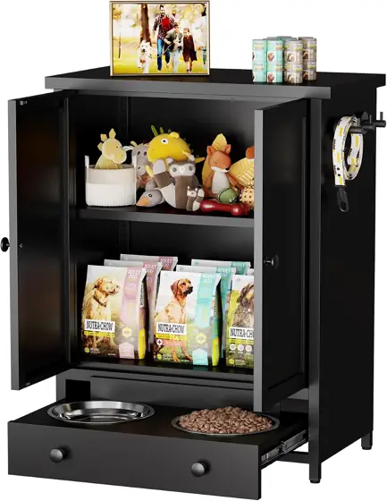 Dog Feeding Station with Storage,… — Photo 1