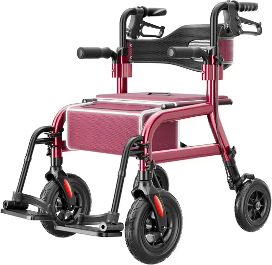 HOMLAND Foldable 2-in-1 Rollator Walker… — Photo 1
