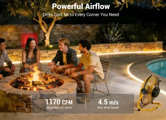 Geek Aire 12" Battery-Operated Fan… — Photo 2