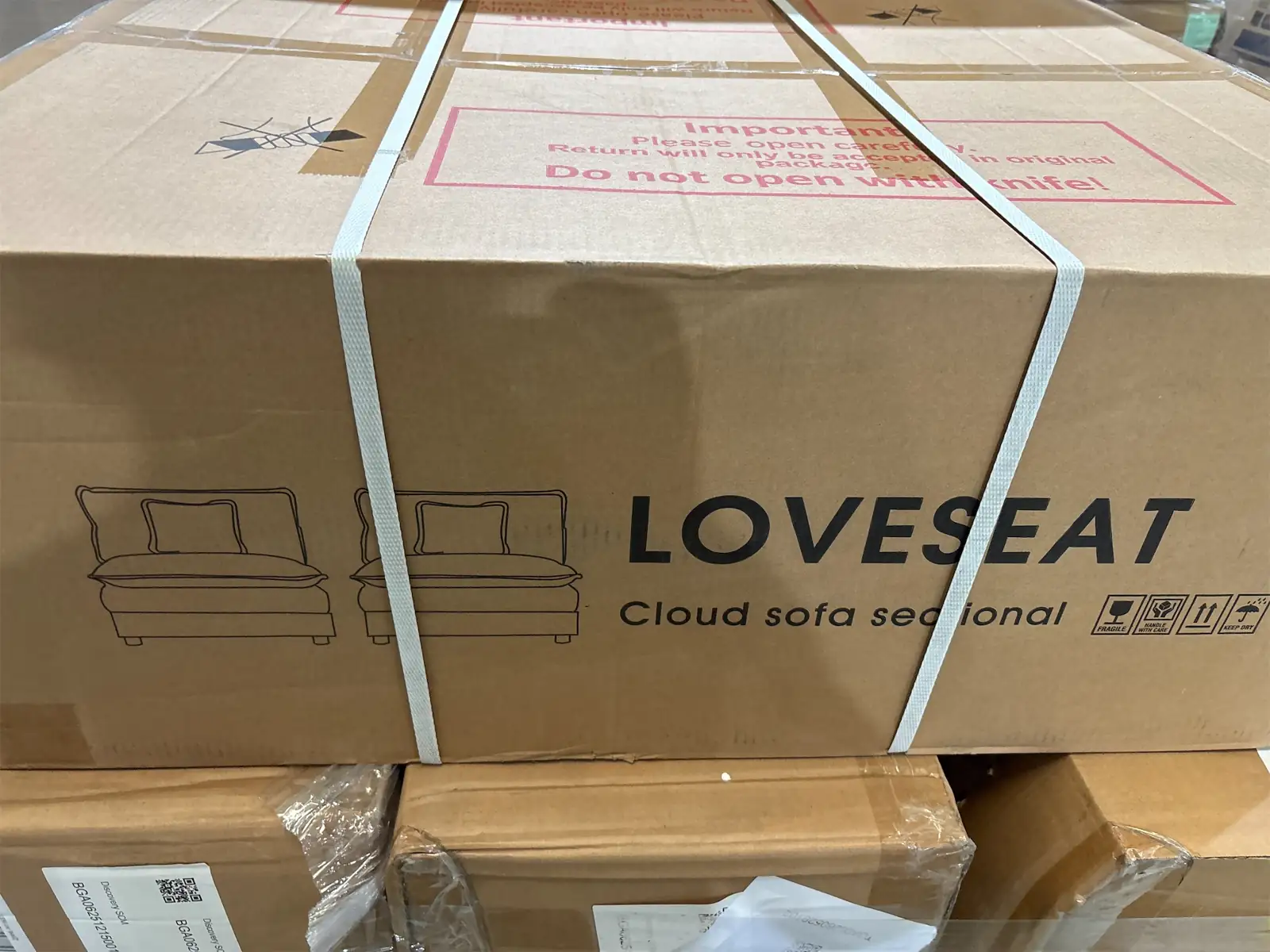 Cloud sofa sectional loveseat — Photo 1