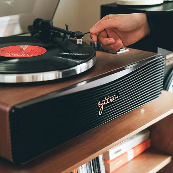 Syitren Paron Vinyl Record Player,Bluetooth… — Photo 2