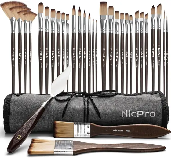 Nicpro 32pc Paint Brush Set… — Photo 1
