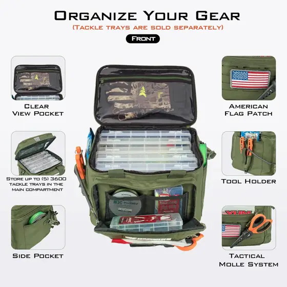 KastKing KarryAll Fishing Tackle Bag,… — Photo 2