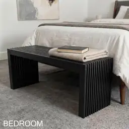 Bamboo Natural 36-Inch Wooden Bench… — Photo 2