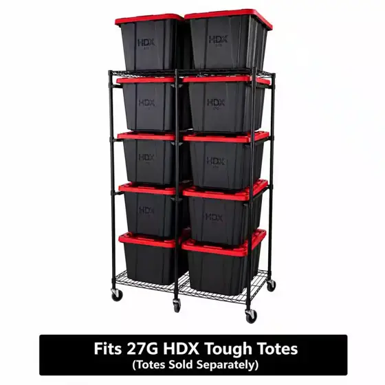 Steel Wire Shelving 2-Tier Tote… — Photo 1