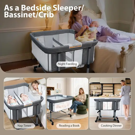 Twin Bassinet for 2 Babies,… — Photo 2