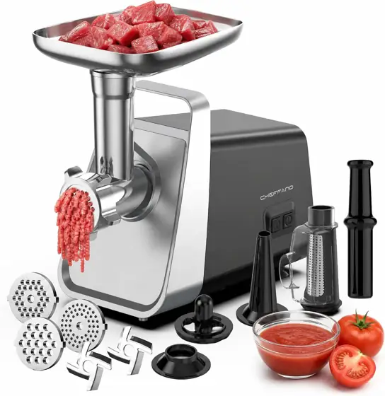 Electric Meat Grinder with Strainer,… — Photo 1