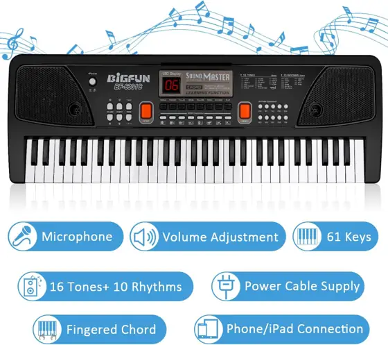 Electronic Keyboard 61 Keys, Piano… — Photo 2