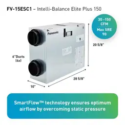 Panasonic Intelli-Balance Elite ERV, 30-150… — Photo 2